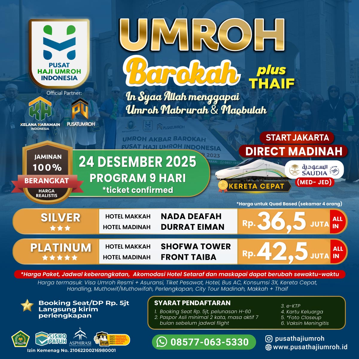 Paket Biaya Umroh 24 Desember 2025