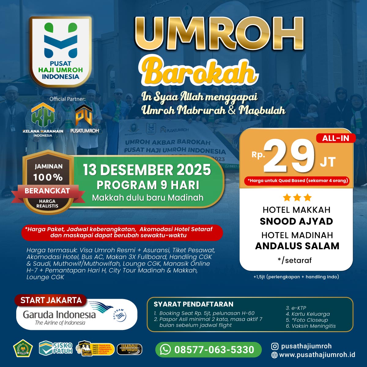 Umroh 13 Desember 2025 29 jutaan Garuda Indonesia